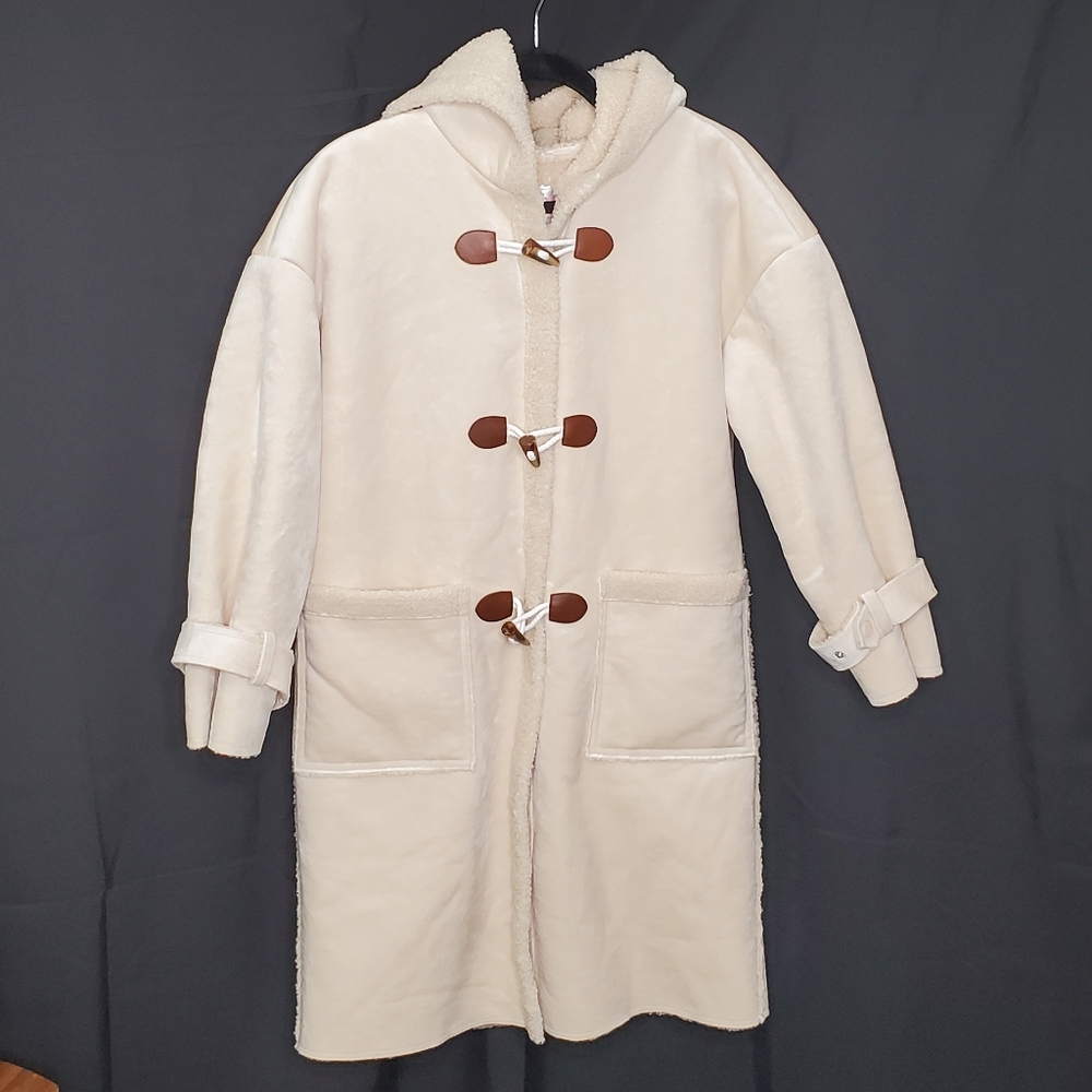 #33 EUC Beautiful Warm & Cozy A21 Charming Lady Coat Size Large ~ Asian Fashion